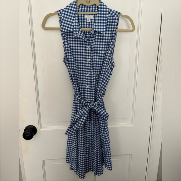 LIKE NEW Crown & Ivy Blue Gingham Dress - Picture 4 of 9